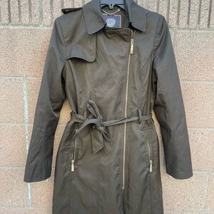 Vince Camuto Olive Trench Coat